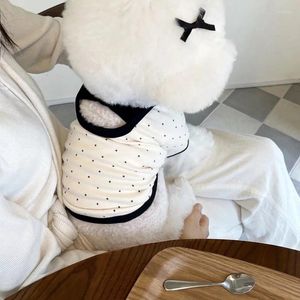 Köpek Giyim Yaz İnce Sırtsız Yay Yelek Giysileri Kiraz Üst Bear Cat Teddy Yorkshire Soğutma Köpekler Gömlek