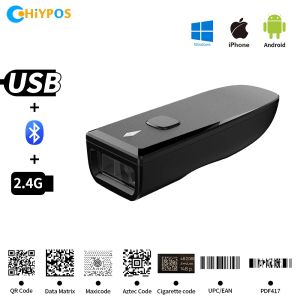 Scanners Mini 2D Wirelessbluetooth Scanner, работа с iOS Android iPhone iPad планшет Windows PS POS для библиотеки склада магазина