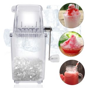 Narzędzia do domu kuchennego Portable wielofunkcyjni Manual Ice Crusher Ice Blenders Narzędzia Ręcznie ogolony maszyna do lodu przezroczystą