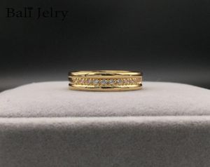 Fashion 925 Серебряные ювелирные украшения кольцо циркона драгоценные камни Золотые цвета