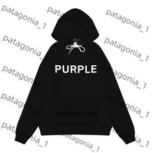 Purple Hoodie Designer Hoodies Pullover Hoody Classic Letters in der gleichen Farbstickerei Drucken vielseitig lässige, lockere Paare Lila Kleidung 1378