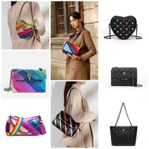 Designer Bag Cross Body Heart Bags Luxurys Handväska Shopping Rainbow Bag läder Kvinna axelband män bumbag resekedja klaff tote handväska koppling väska