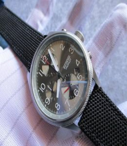 Högkvalitativa män Titta på 41mm kronograf krono som arbetar alla underuppringningar arbetar japan kvarts big crown pro pilot titta på armbandsur fader4667326