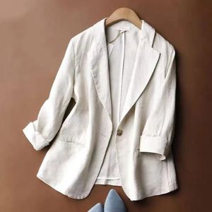 Women Suit Solid Color Fashion Blazer Woman Jacket Turndown Collar Long Sleeves Pockets Formal Lady Female Clothes 240430