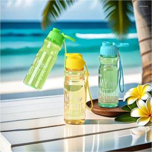 Water Bottles Student Daily Cup Outdoor Portable Push-type Sealed Leak-proof High-value Flip-top Sports