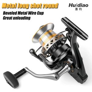 Huidiao Fishing Reel 12000 10000 9000 Metail Line Cup 30 кг максимальный перетаскивание Drag Long S Спинальная катушка 240506