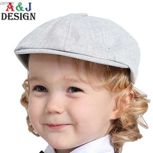 Caps Hats Hats Baby Boy News Hut Kinder Fischgrätenflachhut Baby Retro Beretzubehör Kinder fühlte weiche Futter dick warmes Hut W.