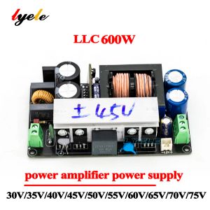 Amplificadores Lyele 600W LLC amplificador de energia Placa de alimentação Supply Supply Double Output +2480V DIY Audio Amplifer Power Board