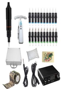 Tattoo Kit 1 Rotary Tattoo Pen Black King Kong und Machine Professional Mini Power Supply Patrone Nadel Tattoo Supplies1218482