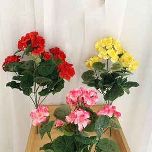 Decorative Flowers 1PC Begonia Flower Artificial Plants For Wedding Bridal Bouquet Home Wall Decor Bonsai Hydrangea Christmas Wreaths Vase