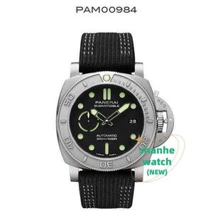 Luksusowe zegarki dla męskich mechanicznych zegarków zanurzka Seria Seria 984 Nurkowanie Luminous Sports Men Designer