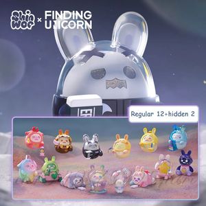 Shinwoo The Lonely Moon Series Blind Box Toys Mystery Mistery Figure Caja Surprise Kawaii Model Birthday Present 240426