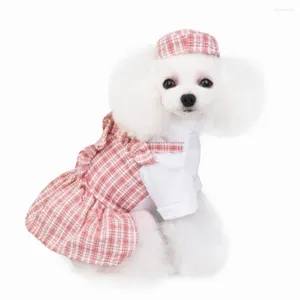 Hundkläder XS-XL PET Klädklänning Sommarförsörjning Valp Chihuahua Mönster Klänningar för små hundar Poodle Kjol