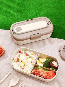 Servis WorthBuy Portable Plastics Bento Box för vuxna barn förvaring container utomhus hem mikrovåglig lunch