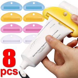 Set 8/1pcs Toothpaste Squeezers Hanging Squeezed Clips Facial Cleanser Tube Clip Saving Toothpaste Dispenser Bathroom Accessories