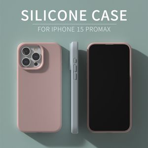 iPhone 15の卸売シリコン電話ケース15pro 15plus 15 pro max 14 13 12 11 pro mis xs xr 6 6s 7 8 plus shichproofバックカバー