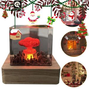 Night Lights Nuclear Explosion Mushroom Cloud Lamp Resin Bomb USB Charging For Home Living Room Decor