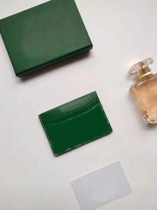 Holder Card and Cardholder's Leather Men's Bag Coin Mini med viktiga plånböcker Kvinnors Ultra Small Thin Box Purses Bank Wallet Class BBFO