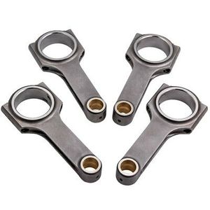 MaxPeedingrods 4 PCS Forged H-Beam Connecting Rod Rods for Honda Civic CRX D16 D16A D16Y7 D16Y8 D16Z6 ZC 137mm