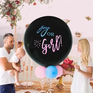 Dekoracja imprezowa 1set 36 cali czarny lateksowy balon z konfetti chłopcem lub dziewcząt płeć ujawnia baby shower balony dzieci