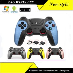 Topi Nuovo controller di gioco 2.4G GamePad Wireless Joystick Joypad con convertitore OTG per PS3/Smartphone/Tablet PC/Smart TV Box