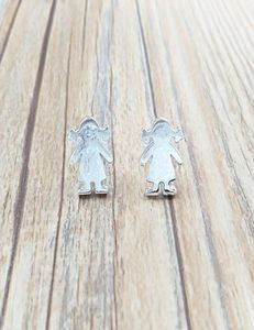 Silver Sweet Dolls Earrings Stud Bear Jewelry 925 Sterling Fits European Jewelry Style Gift Andy Jewel 91590001476360629327344