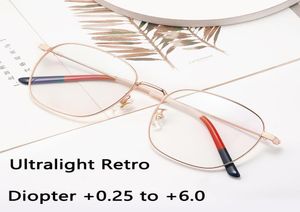 Óculos de sol Design Retro Pure Titanium Reading Glasses Unissex High Quality Frame Frame Logador Limpador Ultralight Dioptria 175 275S2843238