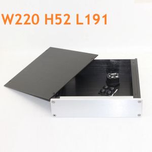 Verstärker Aluminiumkopfhörer Hülle Vorverstärker Chassis Preamp DAC Decoderrohr -Verstärker -Stromversorgungsbox AMP -Gehäuse Heck W220 H52 L191