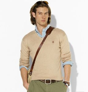Мужский модный свитер мужский V-образный вышитый шерстяной плюш