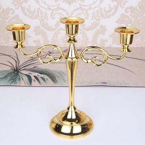 Candle Holders 1pc Wedding Home Decor 3 Arms Metal Crafts Candelabra Holder Stand Accessories