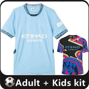 24 25 Jerseys de futebol de Haaland Dragão do Ano Novo Chinês Doku Rodrigo Grealish Mans Cities de Bruyne Foden 2024 2025 Camisas de futebol Men Kit Kit Champions Campeões