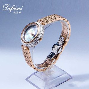 Icepto completo Rhinestone Luxo Hip Hop Diamond Crystal Moissanite Watch Watch Wristwatch Watchwatch impermeabilizado