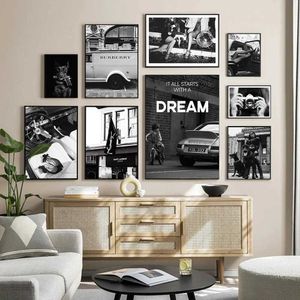 AllPapers Scandinavian Fashion Wall Wall Art Sexy Women Women Paris Luxury HD -холст Пятна Принки для дома спальня гостиная подарки J240505