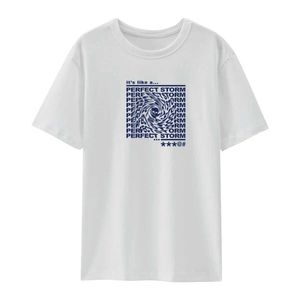 T-shirty kreskówkowe krótkie rękawowe ubrania na okrągłą szyję T-shirt liter drukujący na zewnątrz wzór chłopca student oddychający w Summerl2405