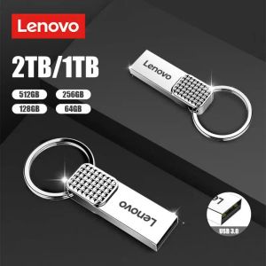 Adaptör Lenovo 2TB USB Flash Track 1TB Pen Drive Su geçirmez USB 3.0 Yüksek Hızlı Flaş Sürücüsü 512/256/128GB Telefon/Dizüstü bilgisayar/PC için kalem sürücüsü