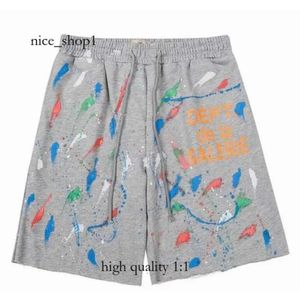 Galery Dept Mens Shorts Designer GalleryDeptshort брюки женские спортивные спортивные спортивные штаны Летний спортзал Фитнес короткие брюки свободные стиль негабаритного стиля 5041