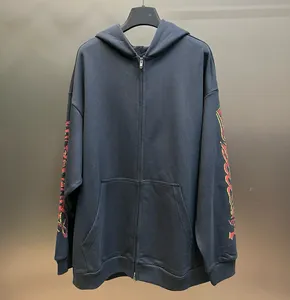 Män plus ytterkläder rockar sizehoodies hoodies passar huva casual mode färg randtryck asiatisk storlek vild andningsbar lång ärm 42rrf