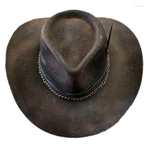 BERETS Rollplay Cowboy Hat Wool Fedoras Music Festival Sun Vuxen Kostymhuvudbonader