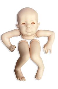 Lalki 20 cali BEBE Reborn Doll Kit Elffee Niedokończone nieposłuszeństwo, uczciwy elf puste części lalki z tkaniną ręcznie robiony zestaw lalki Odrodzony