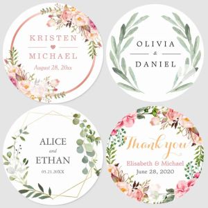 Lighters 100pcs Custom Personalized,wedding Stickers,invitations,candy Favors Gift Boxes Labels,birthday,, Cake Stickers,white,kraft