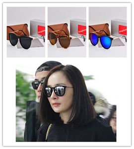 Sportglasögon designer klara lins solglasögon för kvinnor man unisex valfritt polariserade UV400 -skyddslinser sol döljt tunnare socker med låda