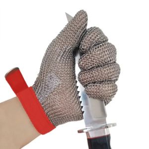 Rękawiczki 5 Poziomowe rękawiczki robocze Rękawiczki ze stali nierdzewnej Rękawiczki bezpieczeństwa Bezpieczeństwo Odporne na rękawiczki robocze Cut Metal