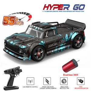 Auto 1/14 MJX Hyper Go RC Drift Auto 14301 14302 2.4G Rally Drift Rally Auto Brushless 4WD Offroad RC Auto per adulti