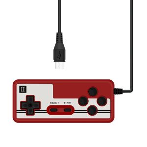 Ratos retro portátil mini mão de mão com fio joystick remoto gamepad para console de jogos fc