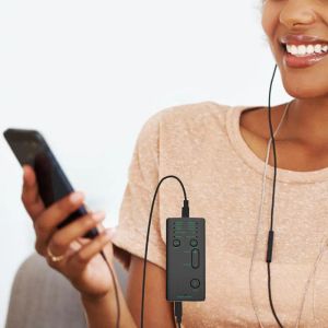 Förstärkare Voice Changer -enhet för barn/Xbox/PS4/telefon/iPad/dator/bärbar dator/surfplattor 7 olika ljudförändringar bärbara röstförstärkare