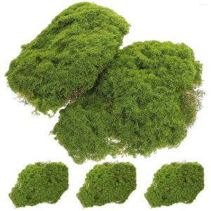 Dekorativa blommor 5 st mossa hudblock Micro Landscape Fake Rocks Fairy Garden Kit Artificial Decor Plastic Mossy Ornament Office