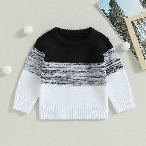 Pullover mode baby pojkar tröja kläder mjuk stickad lös tröja vårens höst pullover barns toppar barn vinterkläder2405