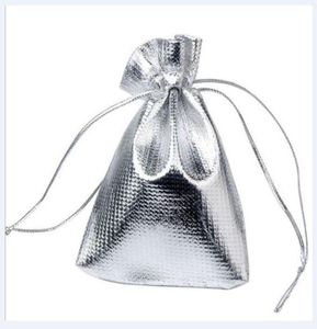 100pcslot Silver Color Jewelry Packaging Display bolsas para mulheres DIY Fashion Gift Craft W357829941