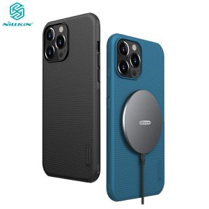 Carregadores para iPhone 13 Pro Case Nillkin Frosted SHIELD PRO CAPA IMPORTADO CONSTRUTADO PARA IPHONE 13 PRO MAX / IPHONE13 MINI TRABALHO NO MAGSAFE