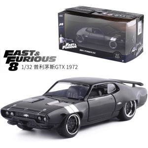 Cars Jada 1:32 Fast and Furious Alloy Car 1972 PlymouthGTX Metal Diecast Classic Street Race Model Toy Collection for Childrenギフト